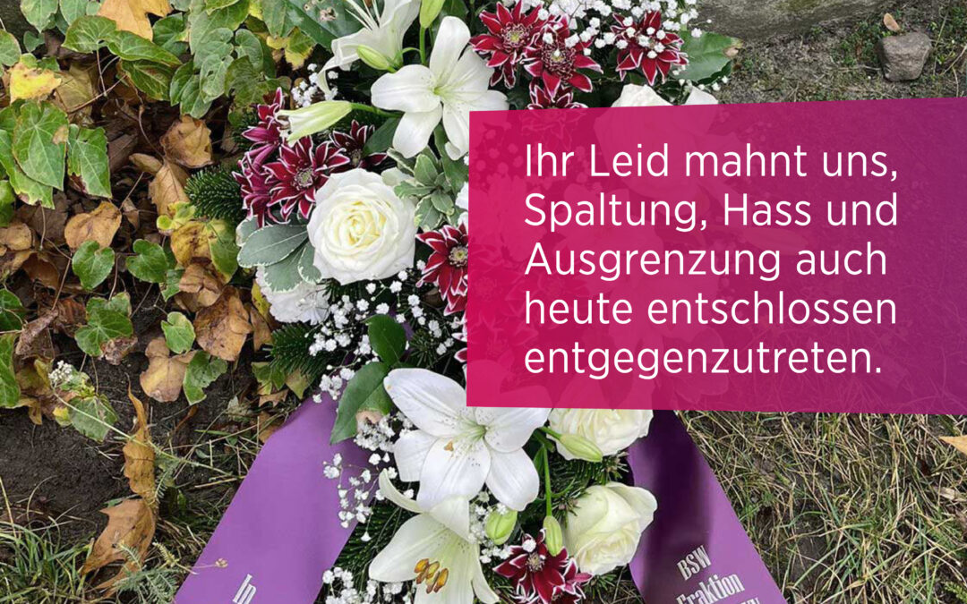 Gedenken an die Opfer der Progromnacht 1938