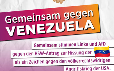 Linke und AfD gemeinsam gegen Venezuela