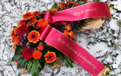 Gedenken an die Opfer des Nationalsozialismus – Nie wieder Faschismus! Nie wieder Krieg!